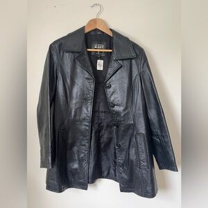 Frye Black Vintage Leather Jacket